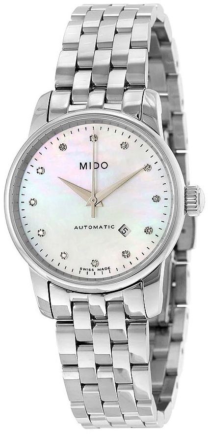 Mido Damklocka M7600.4.69.1 Baroncelli Vit/Stål Ø29 mm - Mido
