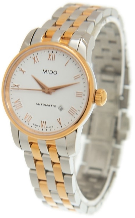 Mido Damklocka M7600.9.N6.1 Baroncelli Vit/Roséguldstonat stål Ø29 - Mido