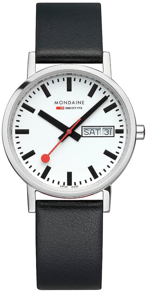 Mondaine Damklocka A667.30314.11SBBV Classic Vit/Läder Ø36 mm - Mondaine