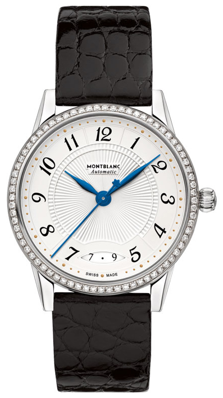 Montblanc Damklocka 114734 Boheme Silverfärgad/Läder Ø34 mm