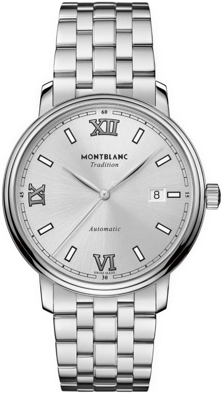 Montblanc Herrklocka 127770 Tradition Silverfärgad/Stål Ø40 mm - Montblanc