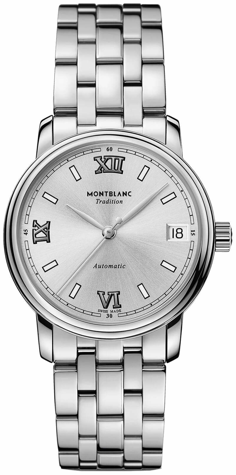 Montblanc Damklocka 127773 Tradition Silverfärgad/Stål Ø32 mm - Montblanc