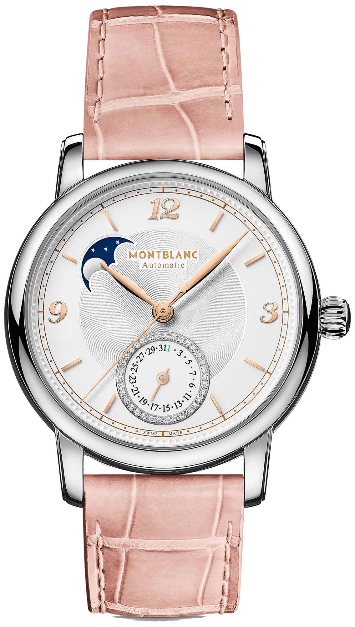 Montblanc Damklocka 128688 Star Legacy Silverfärgad/Läder Ø36 mm - Montblanc