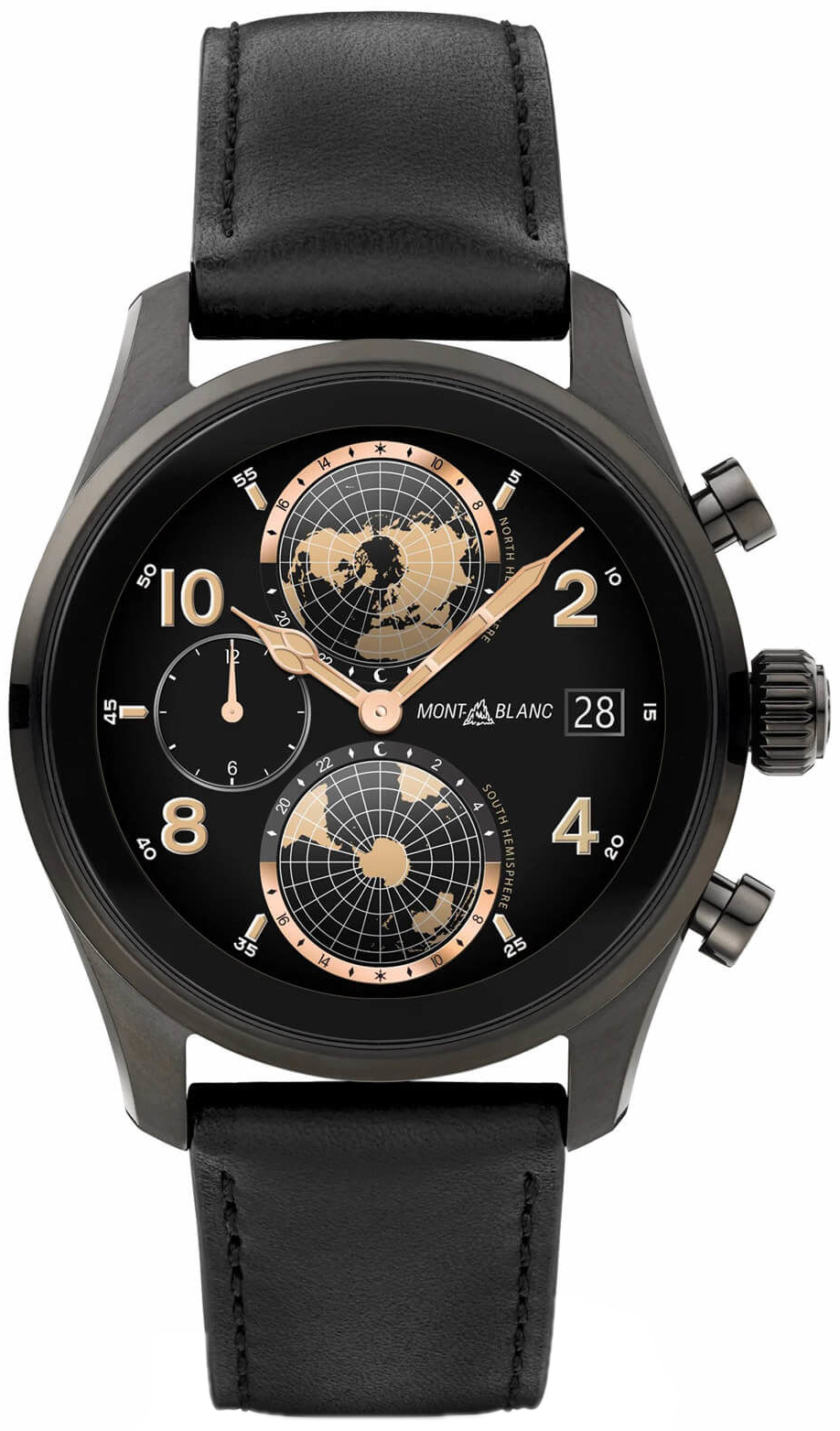 Montblanc Herrklocka 129267 Summit Svart/Läder Ø42 mm - Montblanc
