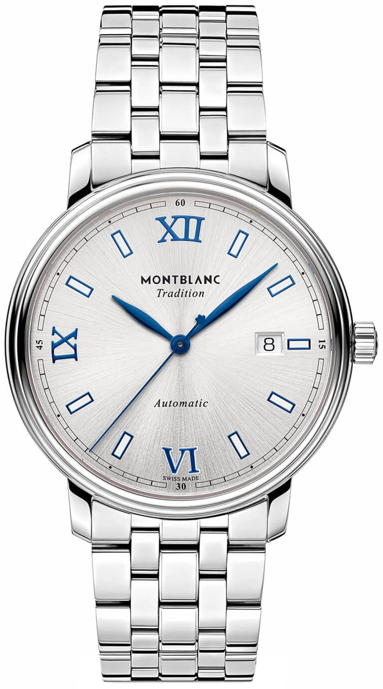 Montblanc Herrklocka 129286 Tradition Silverfärgad/Stål Ø40 mm - Montblanc