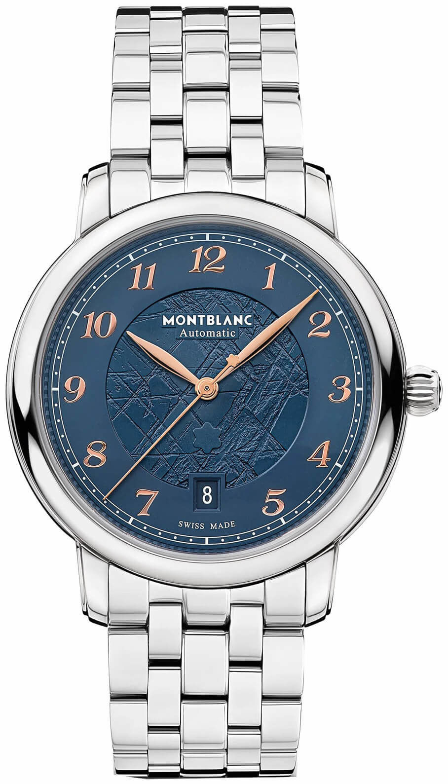 Montblanc Herrklocka 129629 Star Legacy Blå/Stål Ø39 mm - Montblanc