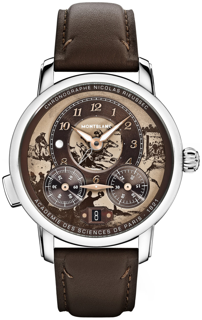 Montblanc Herrklocka 136359 Star Legacy Brun/L&auml;der &Oslash;43 mm