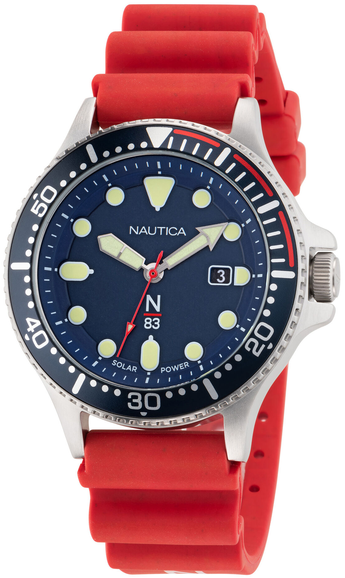 Nautica Herrklocka NAPCBS301 N83 Blå/Gummi Ø43 mm - Nautica
