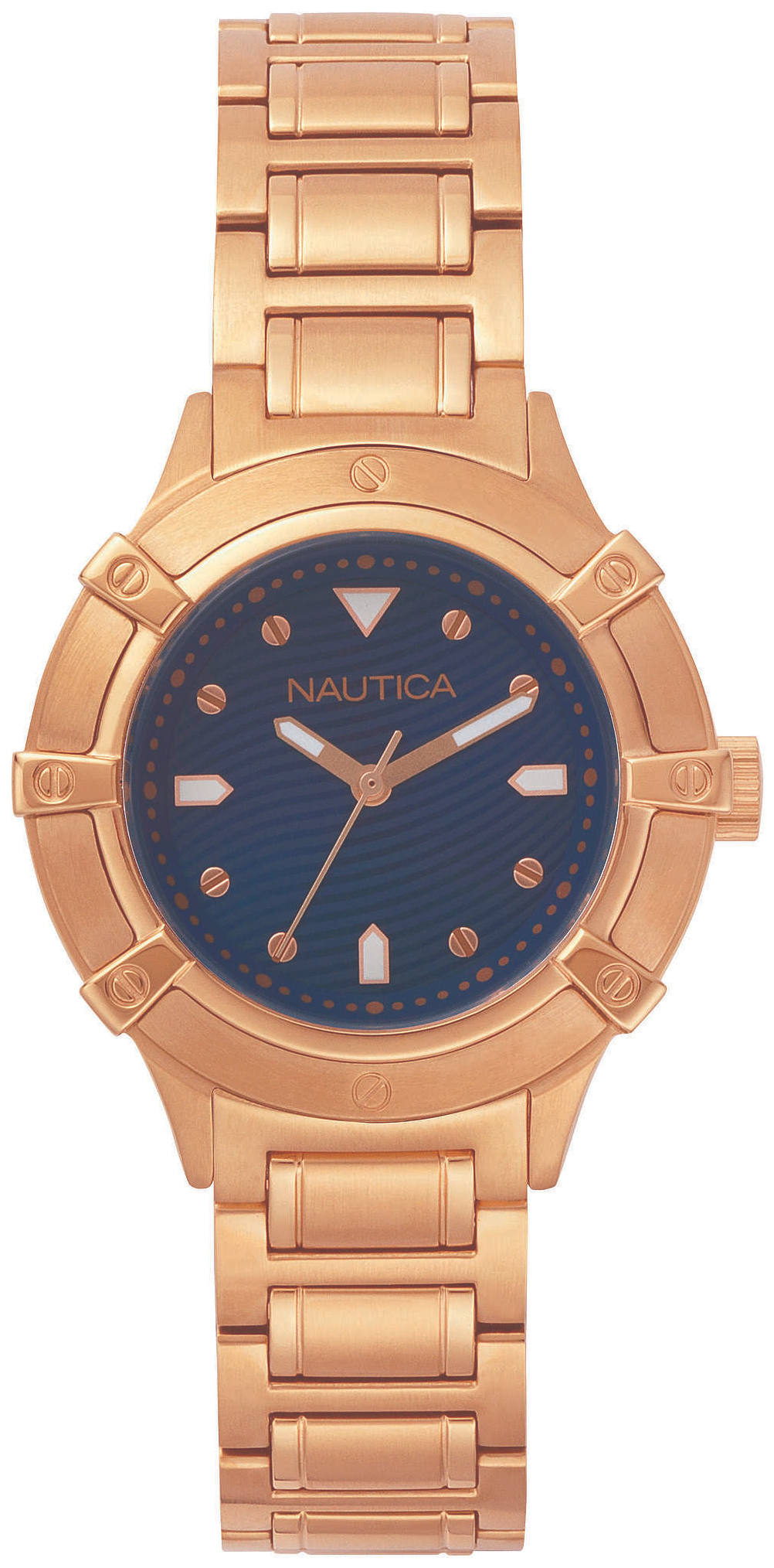 Nautica Damklocka NAPCPR005 Dress Blå/Roséguldstonat stål Ø36 mm - Nautica