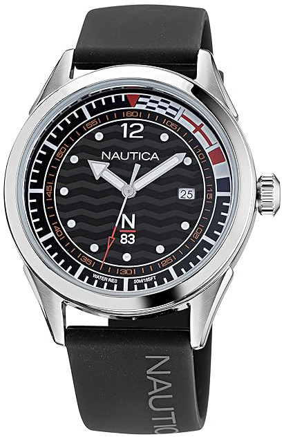 Nautica Herrklocka NAPHBF013 N83 Svart/Gummi Ø40 mm - Nautica