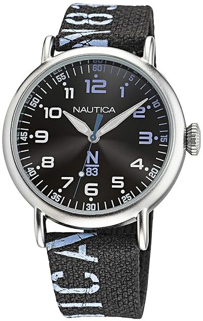 Nautica Herrklocka NAPLSF015 N83 Svart/Textil Ø40 mm - Nautica