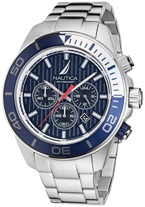 Nautica Herrklocka NAPNOF303 One Blå/Stål Ø48 mm - Nautica
