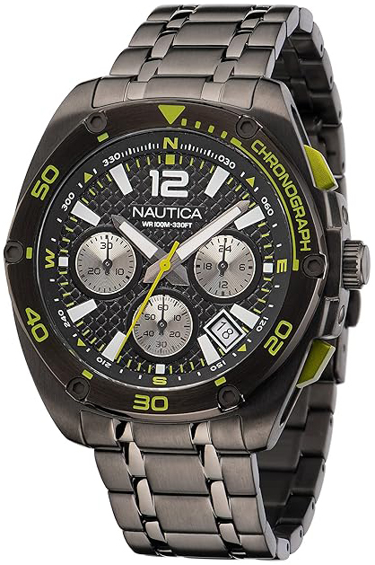 Nautica Herrklocka NAPTCF210 Tin Can Bay Svart/Stål Ø44 mm - Nautica