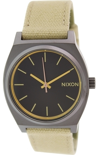 Nixon The Time Teller Herrklocka A0451711-00 Svart/Textil Ø37 mm