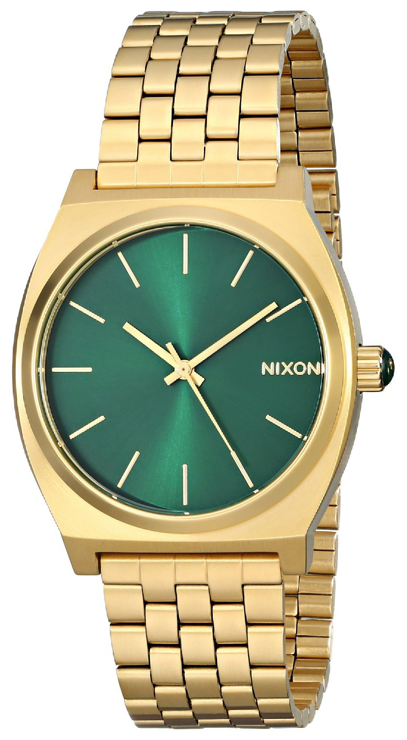 Nixon Herrklocka A0451919-00 The Time Teller Grön/Gulguldtonat stål - Nixon
