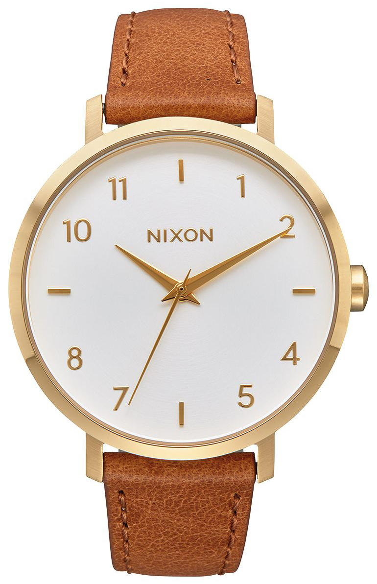 Nixon 99999 Damklocka A10912621-00 Vit/Läder Ø38 mm - Nixon