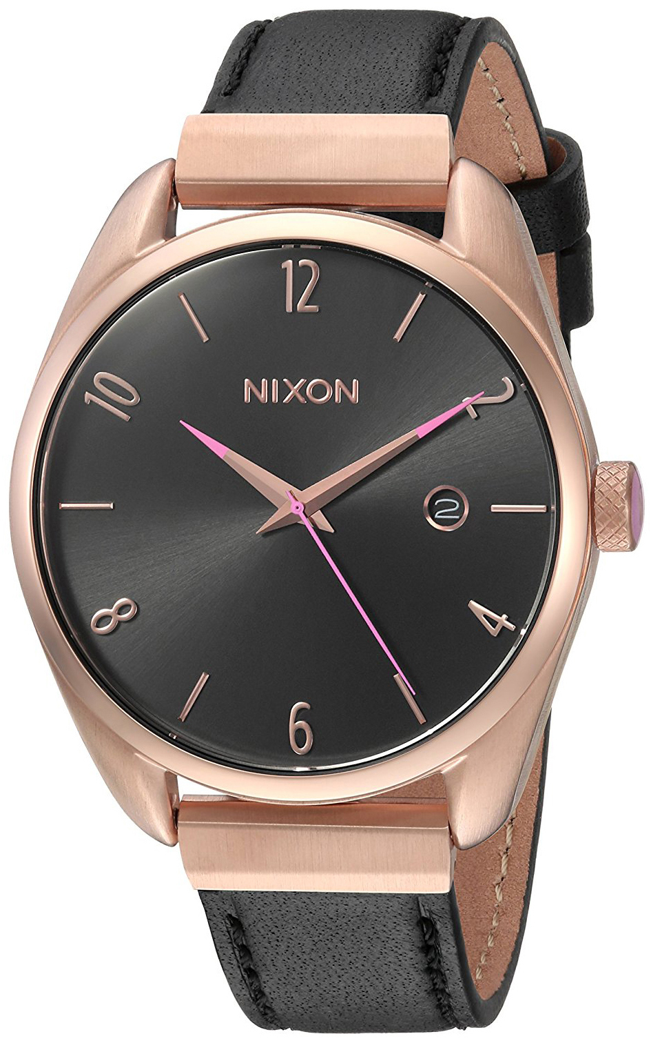 Nixon 99999 Damklocka A11851098-00 Svart/Läder Ø38 mm - Nixon