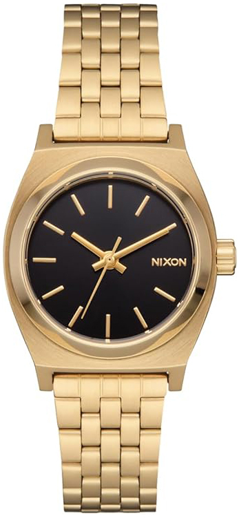 Nixon Damklocka A399-5333-00 Time Teller Svart/Gulguldtonat st&aring;l