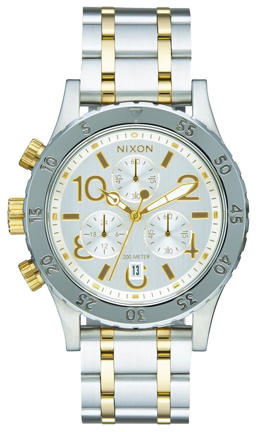 Nixon 99999 Damklocka A4042187-00 Silverfärgad/Gulguldtonat stål Ø38 mm - Nixon