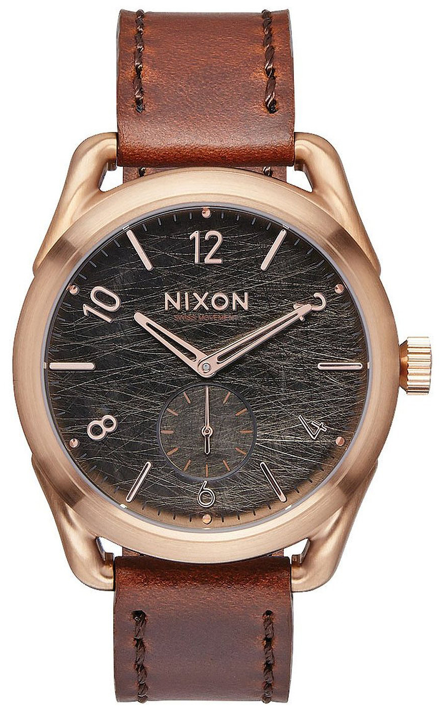 Nixon 99999 Herrklocka A4591890-00 Svart/Läder Ø39 mm - Nixon