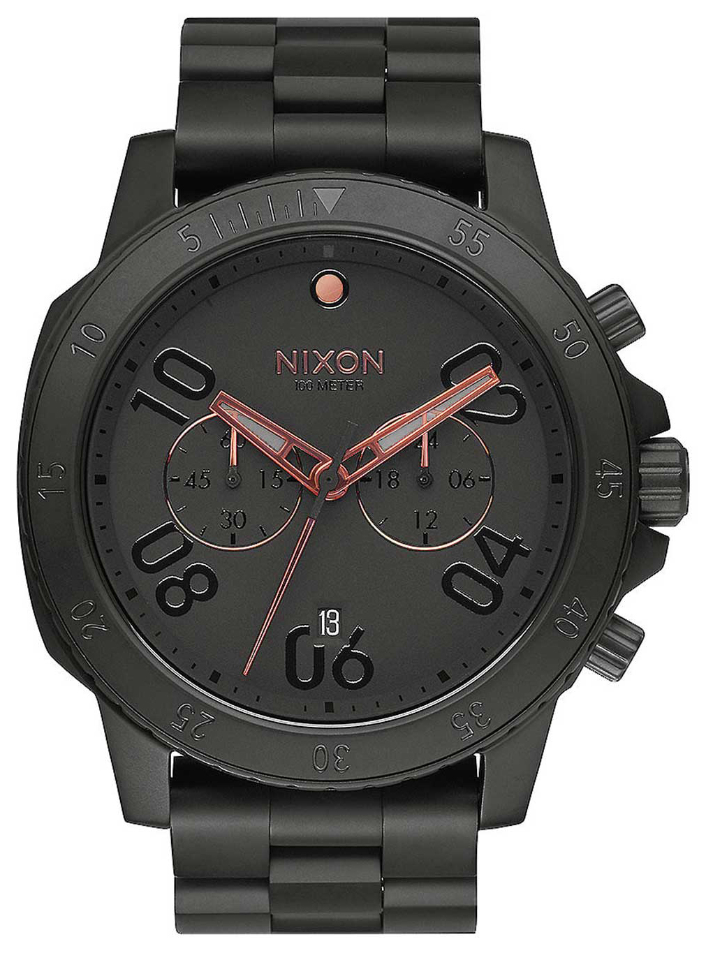 Nixon 99999 Herrklocka A549957-00 Svart/Stål Ø44 mm - Nixon