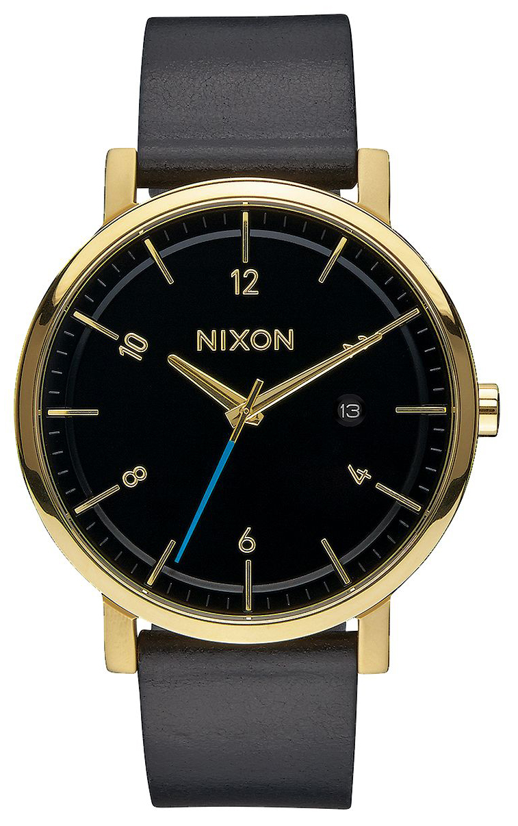 Nixon 99999 Herrklocka A945513-00 Svart/Läder Ø42 mm - Nixon