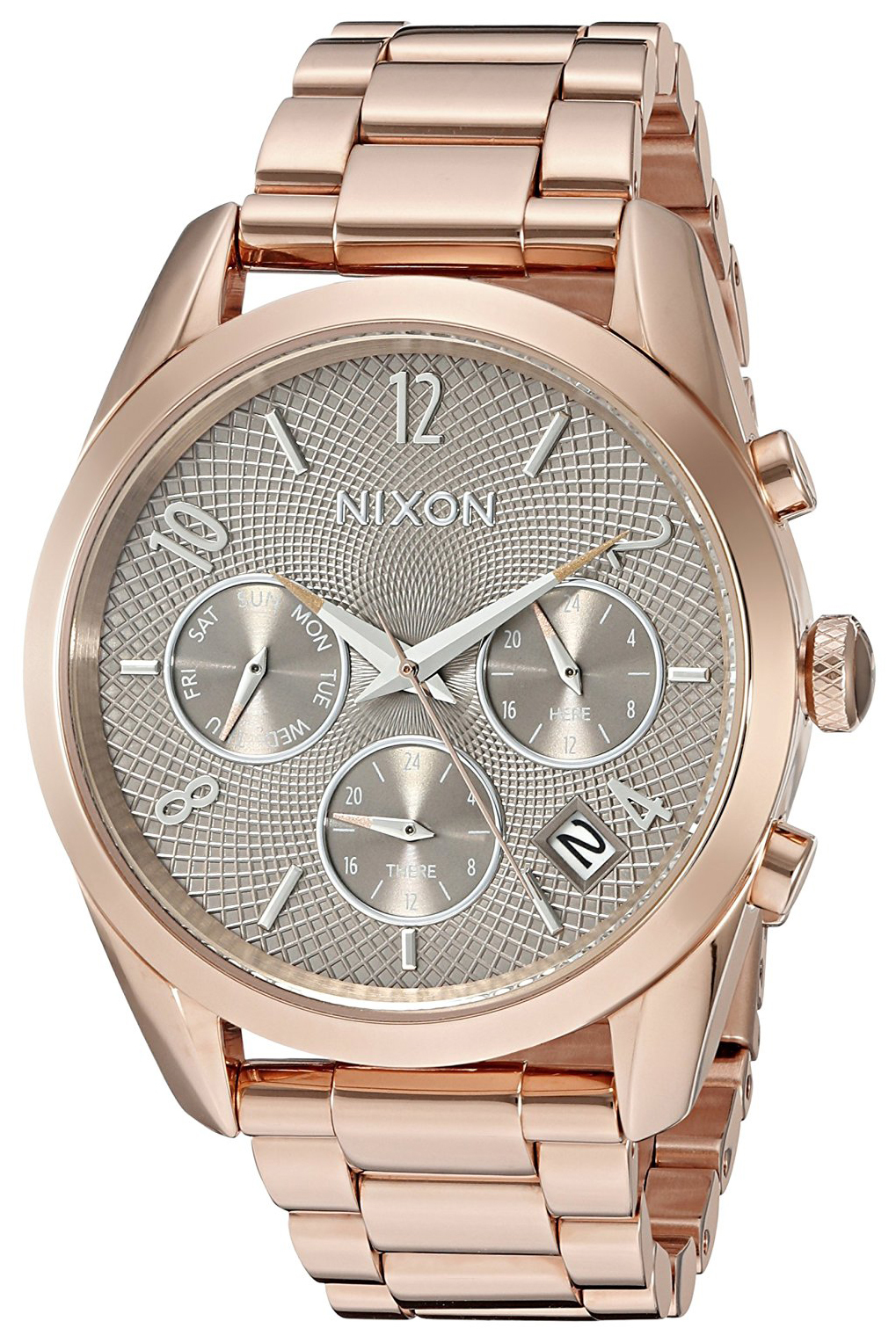 Nixon 99999 Damklocka A9492214-00 Silverfärgad/Roséguldstonat stål Ø42 - Nixon