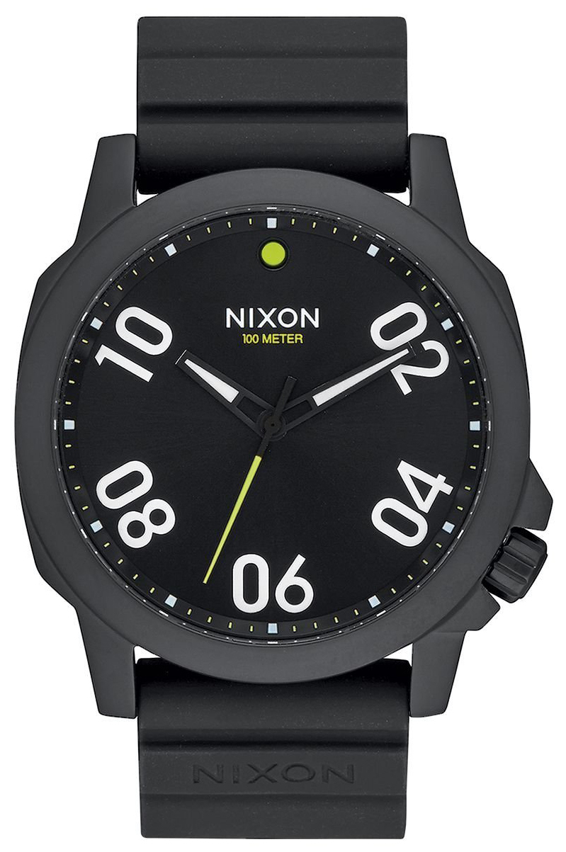 Nixon 99999 Herrklocka A957001-00 Svart/Gummi Ø45 mm - Nixon