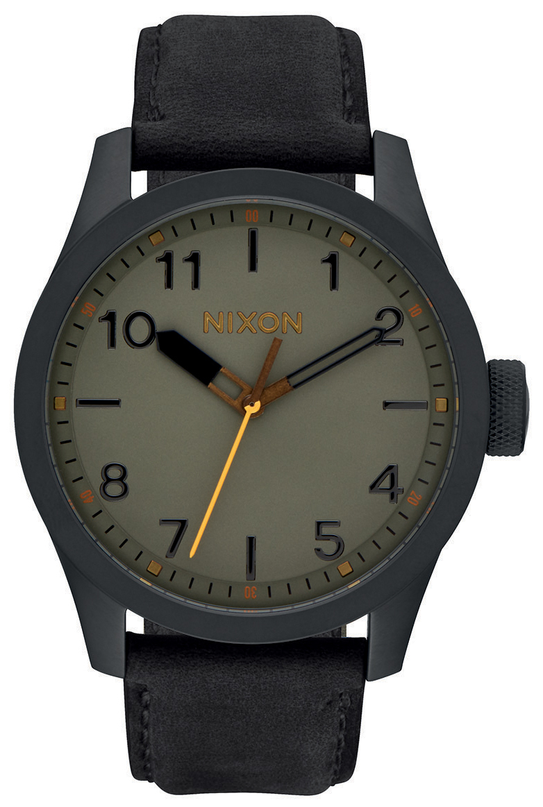 Nixon 99999 Herrklocka A9752430-00 Grön/Läder Ø43 mm - Nixon