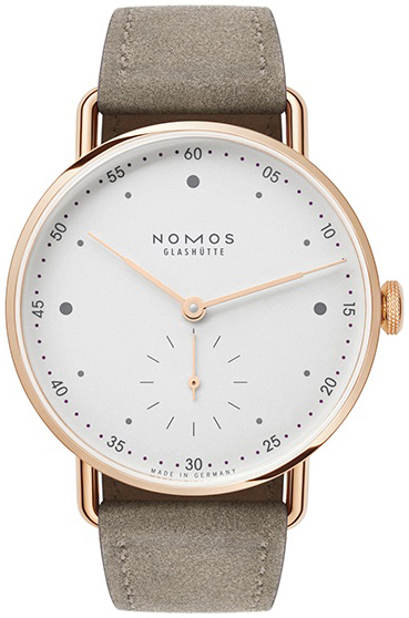 Nomos Glashütte Damklocka N-1170 Metro Vit/Läder Ø33 mm - Nomos Glashütte