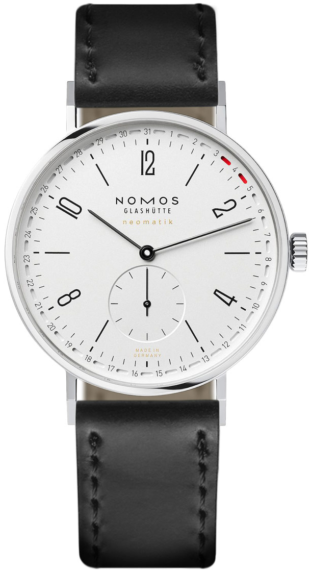 Nomos Glashütte Herrklocka N-180 Tangente Vit/Läder Ø40.5 mm - Nomos Glashütte