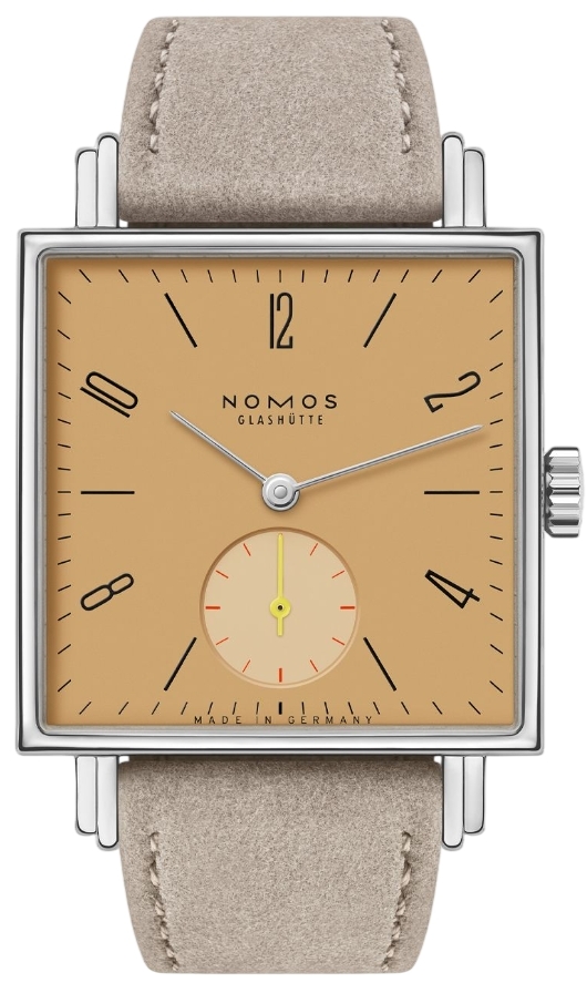 Nomos Glashütte Damklocka N-437.SB Tetra Gul/Läder 29.5x29.5 mm - Nomos Glashütte