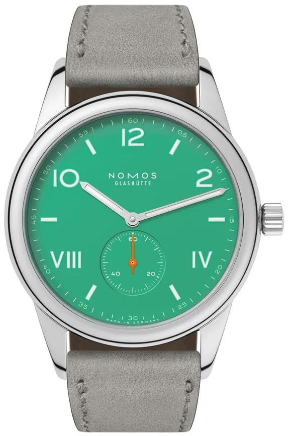 Nomos Glashütte Herrklocka N-726 Club Campus Grön/Läder Ø38.5 mm - Nomos Glashütte