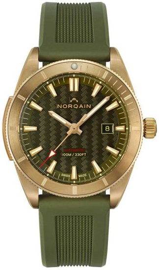 Norqain Herrklocka NZ1000ZIA/K105/10KR.20Z Adventure Grön/Gummi Ø42 - Norqain