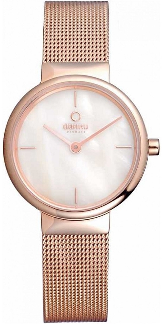 Obaku Damklocka V153LXVWMV Klar Grå/Roséguldstonat stål Ø26 mm - Obaku