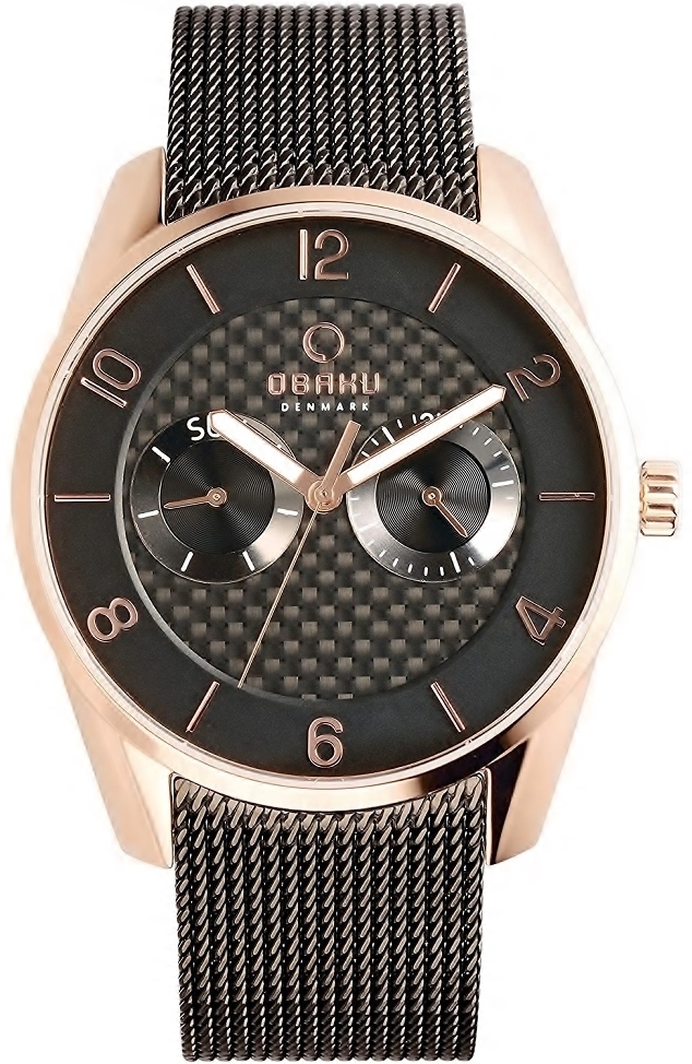 Obaku Herrklocka V171GMVBMB Flint Svart/Stål Ø41 mm - Obaku