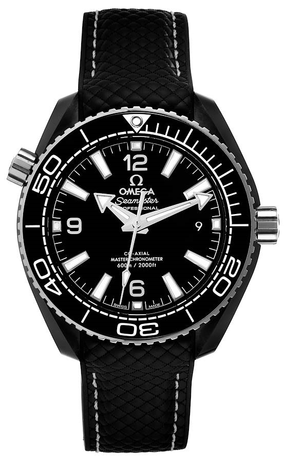 Omega 215.92.40.20.01.001 Seamaster Planet Ocean 600M Svart/Gummi - Omega