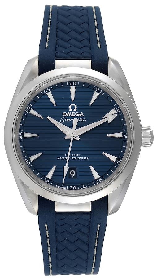 Omega 220.12.38.20.03.001 Seamaster Aqua Terra 150M Blå/Gummi Ø38 mm - Omega