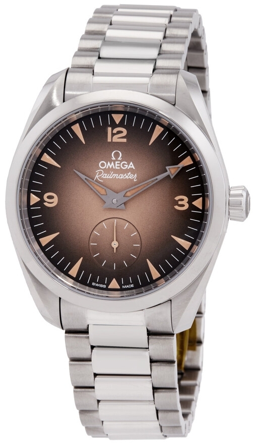Omega Herrklocka 235.10.38.20.13.001 Seamaster Railmaster Brun/Stål