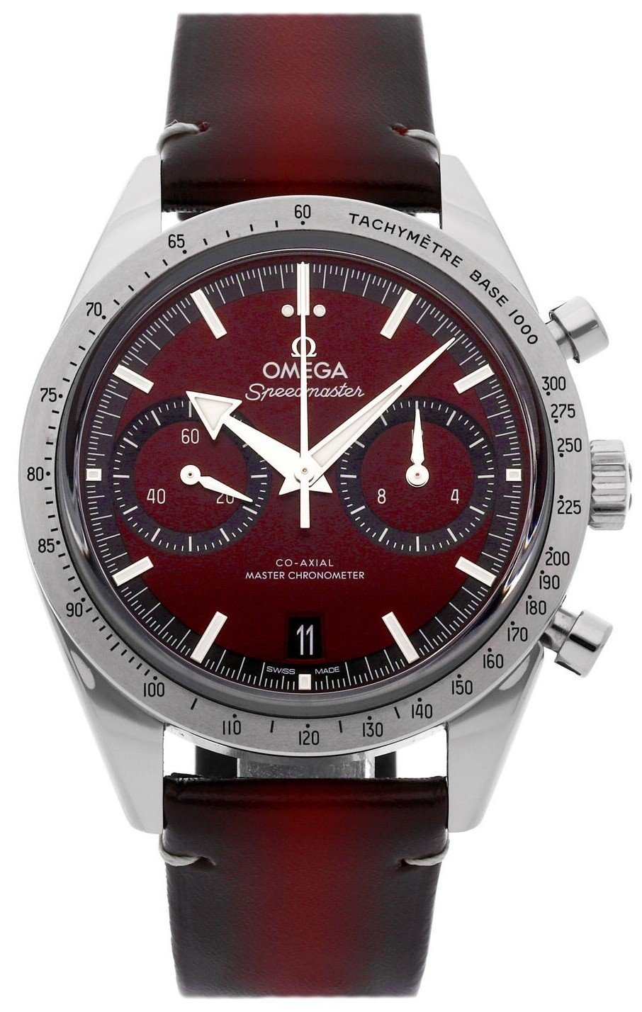 Omega Herrklocka 332.12.41.51.11.001 Speedmaster 57 Röd/Läder - Omega