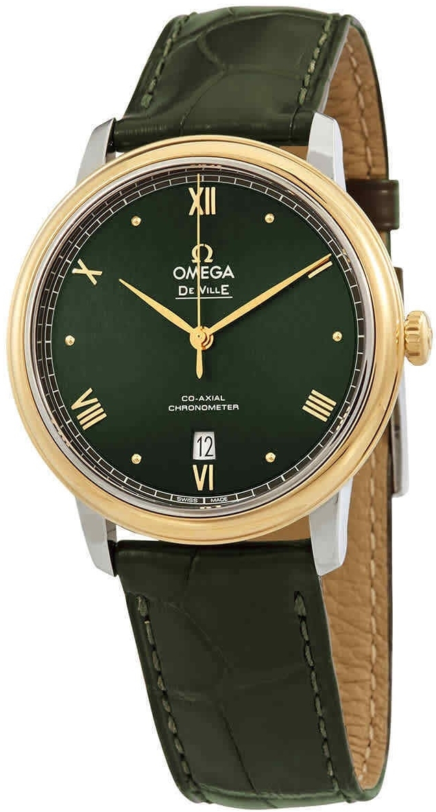Omega Herrklocka 424.23.40.20.10.001 De Ville Prestige Grön/Läder - Omega