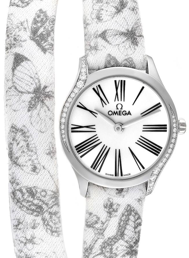 Omega Damklocka 428.17.26.60.04.002 De Ville Mini Tresor Vit/Läder - Omega