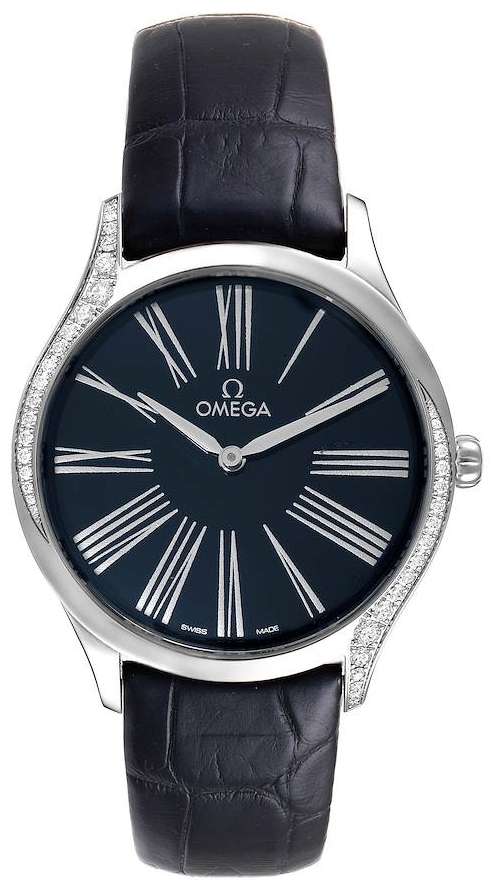 Omega Damklocka 428.18.36.60.03.001 De Ville Tresor Blå/Läder Ø36 - Omega