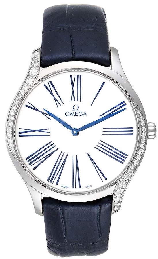 Omega Damklocka 428.18.39.60.04.001 De Ville Tresor Vit/Läder Ø39 mm - Omega