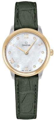 Omega Damklocka 434.23.28.60.55.001 De Ville Prestige Vit/Läder - Omega