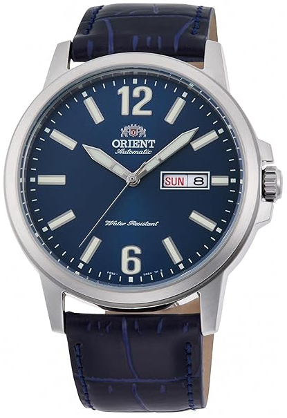 Orient Herrklocka RA-AA0C05L39B Contemporary Blå/Läder Ø43 mm