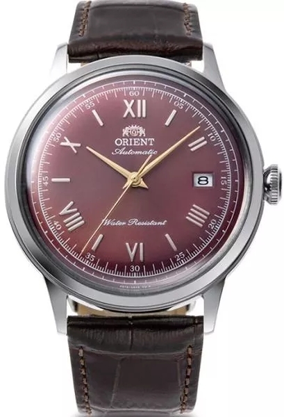 Orient Herrklocka RA-AC0026R30B Bambino Röd/Läder Ø40.5 mm - Orient