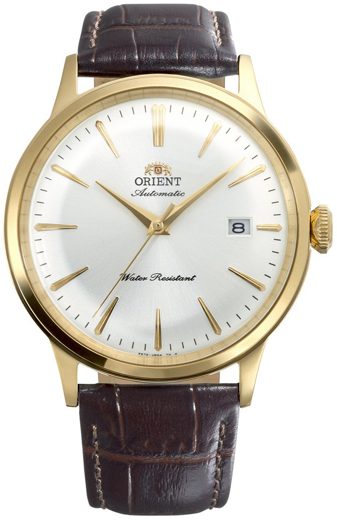 Orient Herrklocka RA-AC0028S30B Bambino Vit/Läder Ø40.5 mm