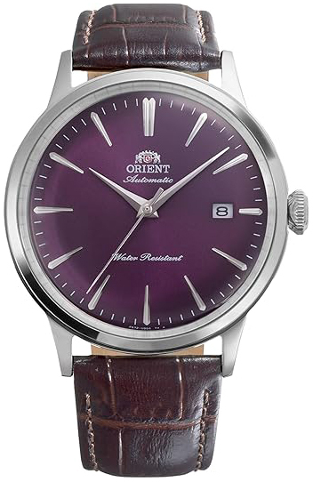 Orient Herrklocka RA-AC0032V30B Bambino Lila/L&auml;der &Oslash;40.5 mm
