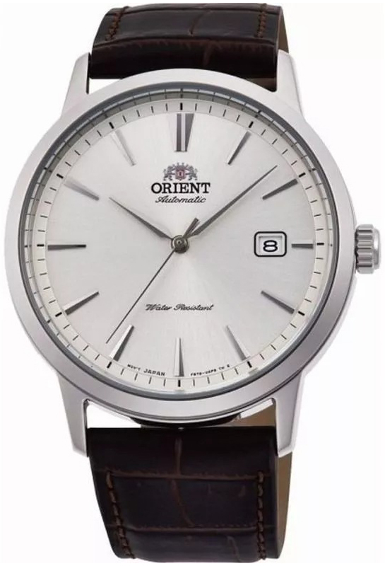 Orient Herrklocka RA-AC0F07S30B Symphony III Silverfärgad/Läder